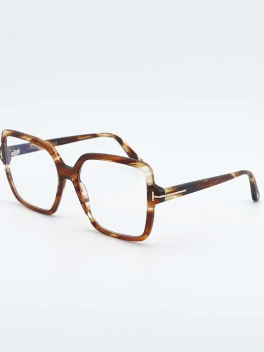 Tom Ford FT6063-B 055 Eyeglasses Coloured Havana 56mm Square Frame